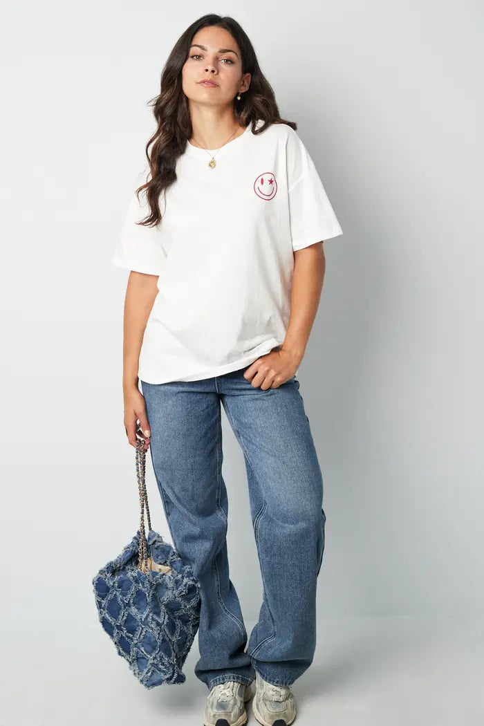 T-shirt Happy life smiley | WIT