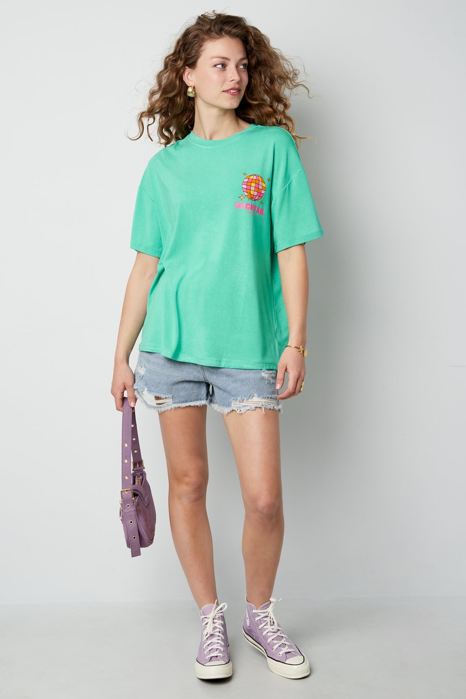 T-shirt Cocktail club | GROEN