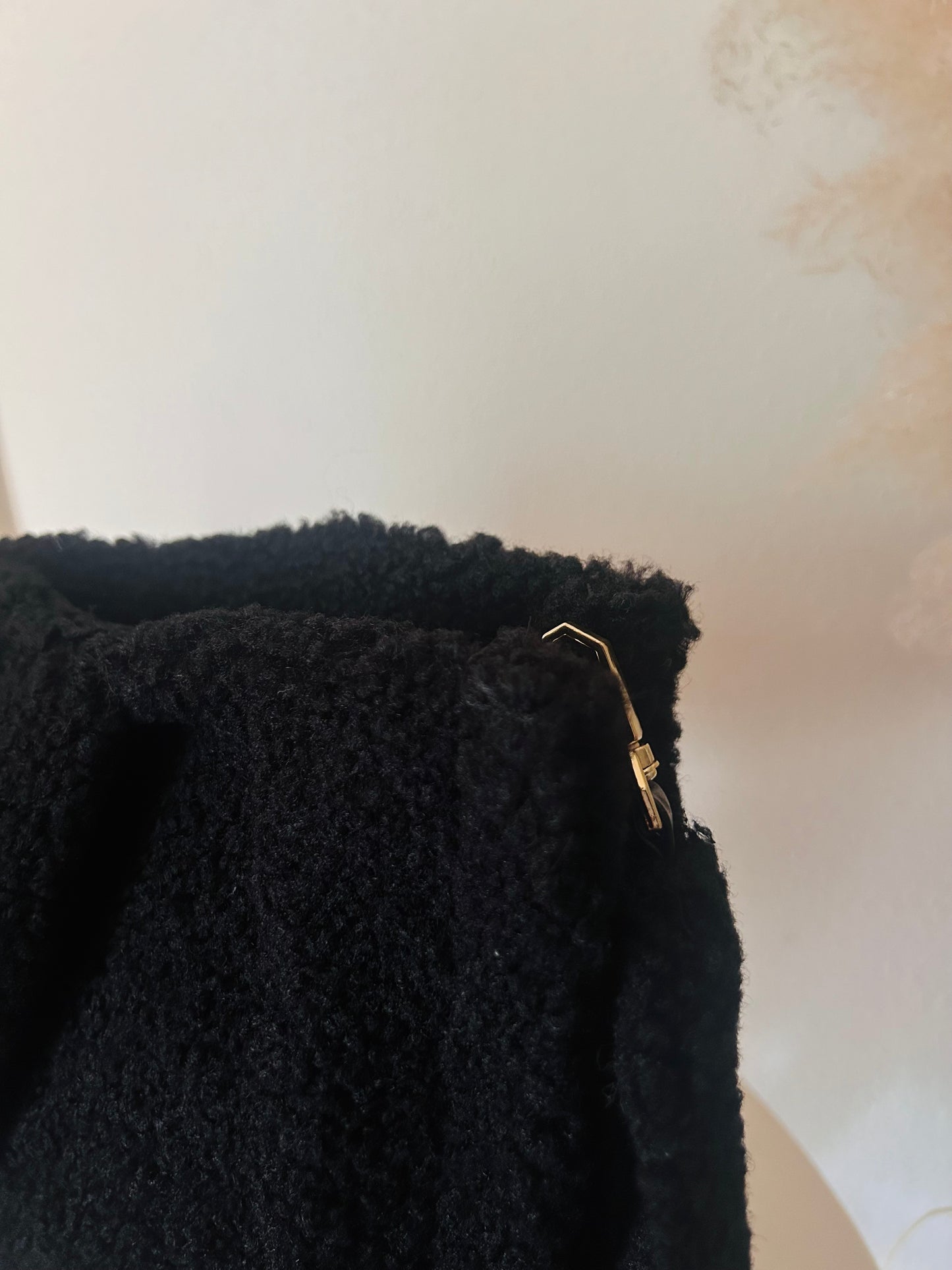 Fluffy Teddy tas | ZWART