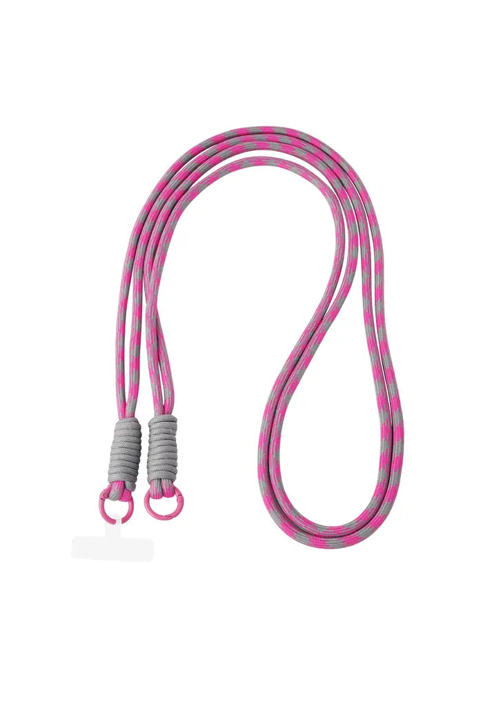 Telefoonkoord met print | ROZE GRIJS