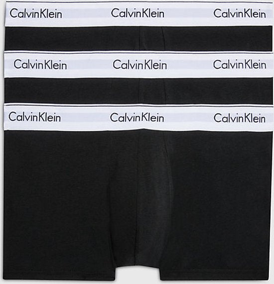 Calvin Klein 3-pack boxershorts - Low Rise Trunks | ZWART