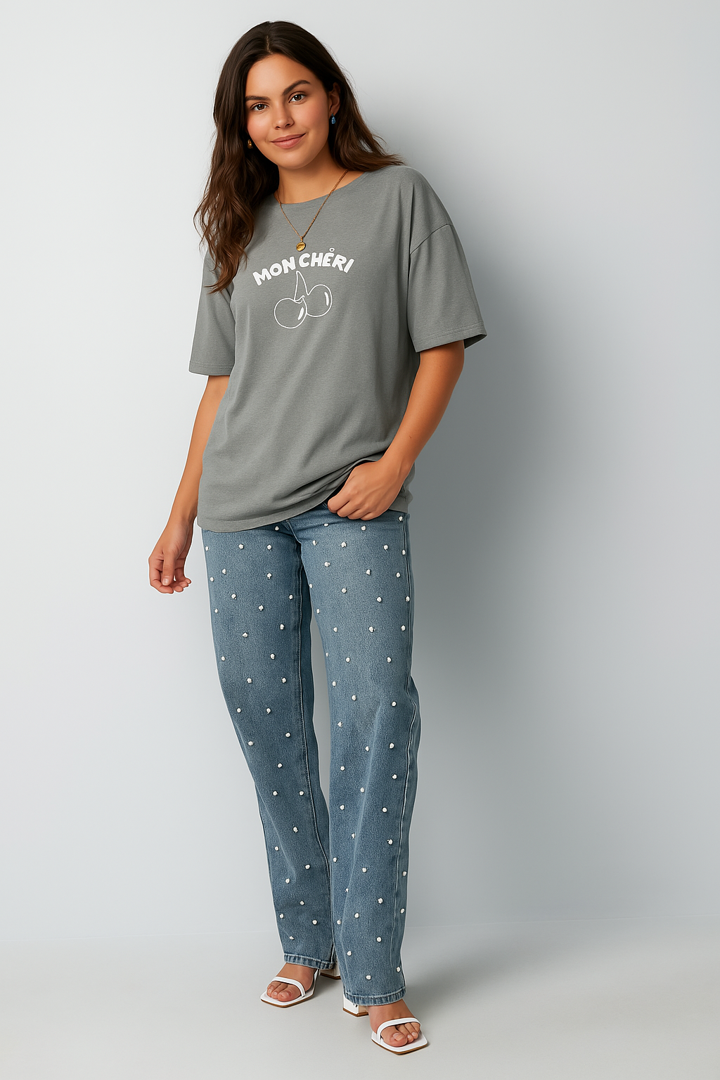 T-shirt Mon Chéri | GRIJS