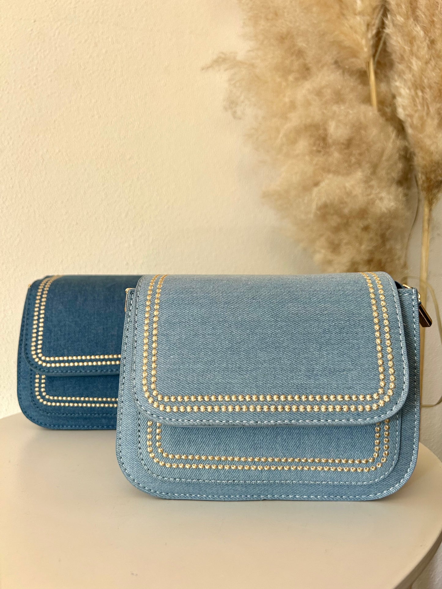 Schoudertas Luna | DENIM LIGHT BLUE