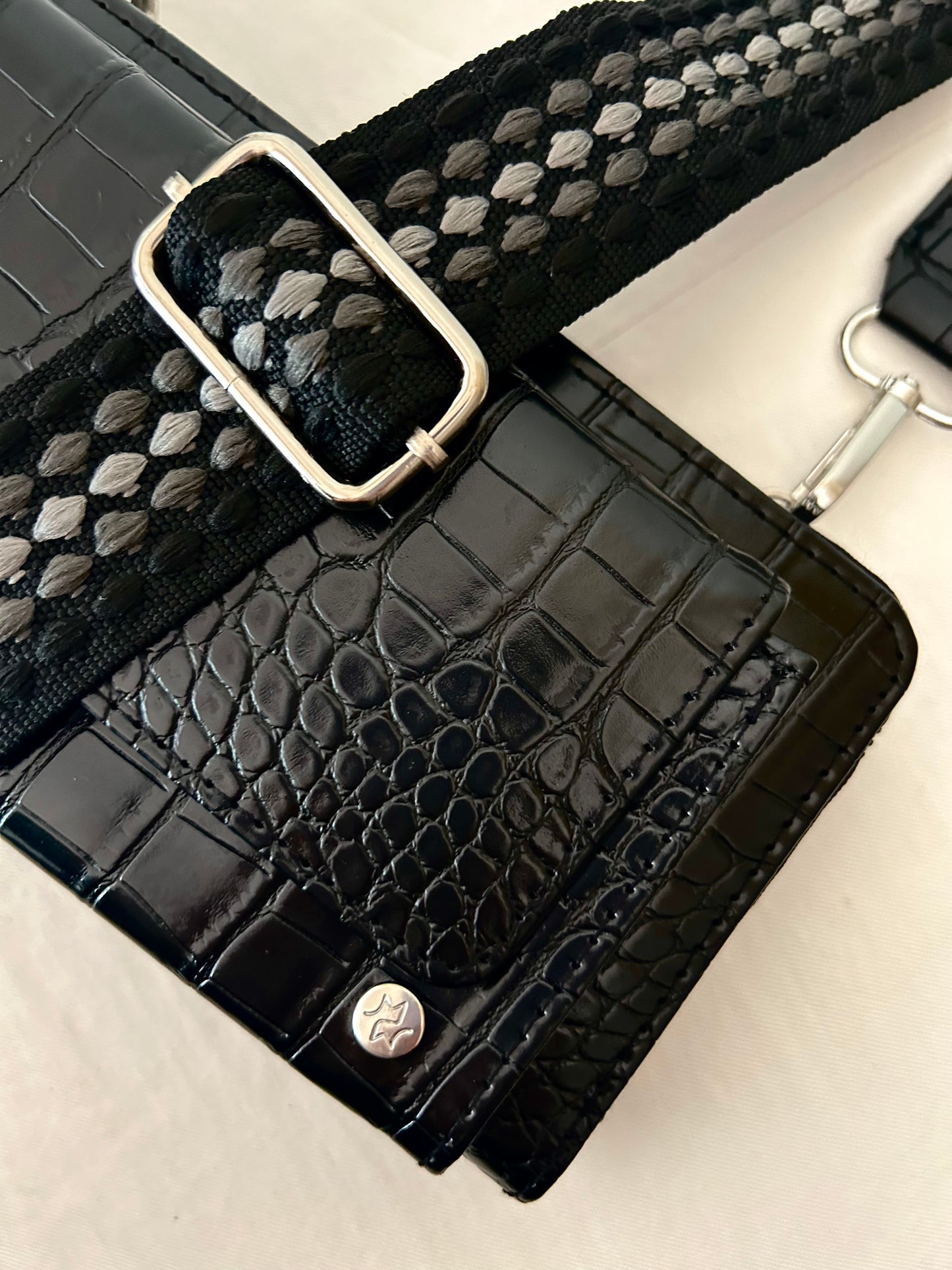 Portemonnee | CROCO BLACK