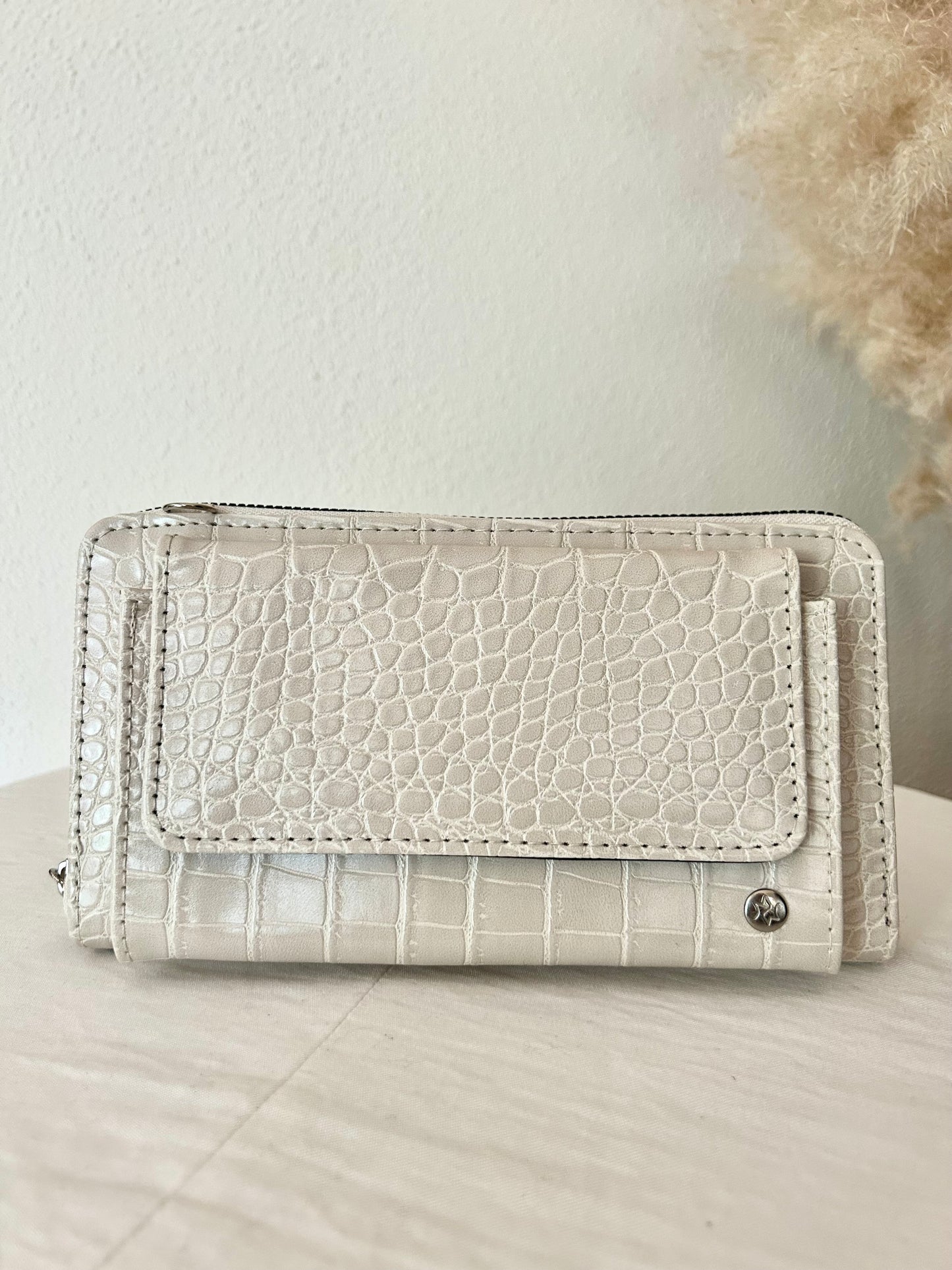 Portemonnee | CROCO BEIGE