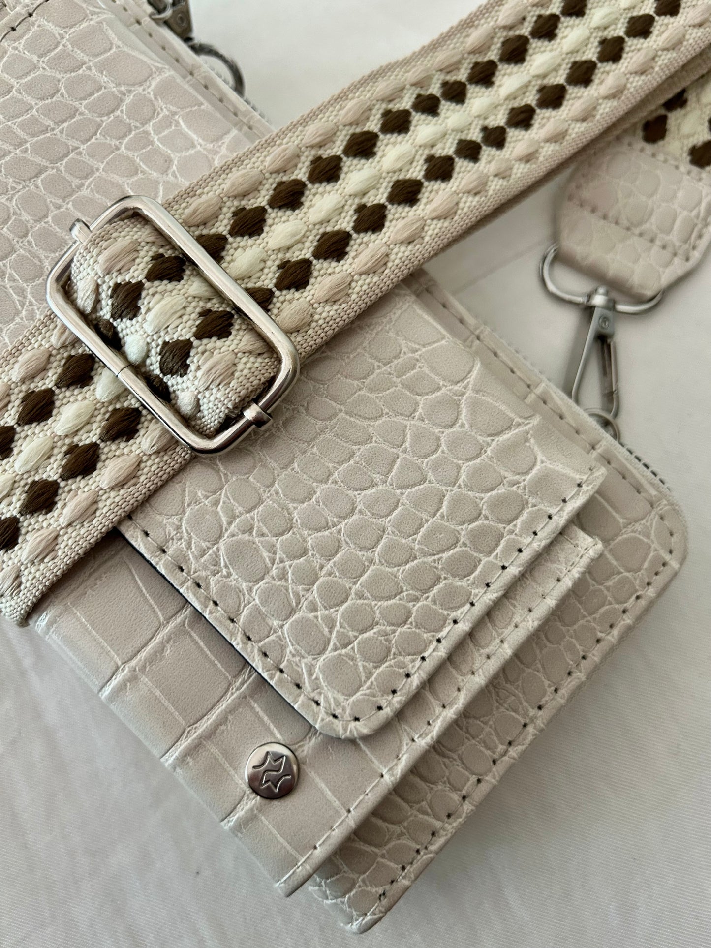 Portemonnee | CROCO BEIGE