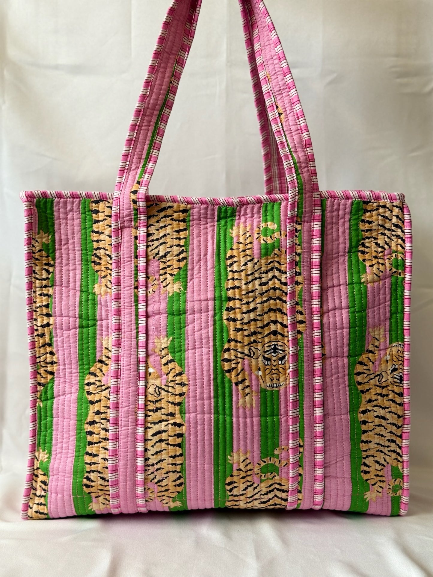 Tijger Shopper | ROZE GROEN