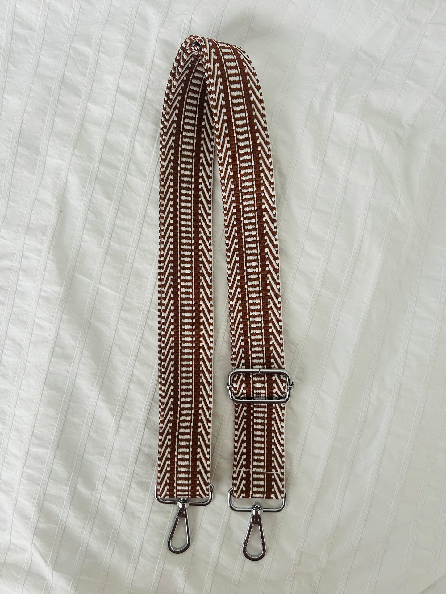 Tassenriem | STRIPES BROWN