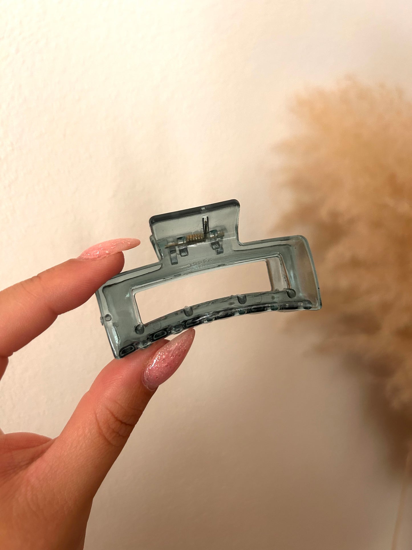 Haarklem Rechthoek Klein | DOORZICHTIG DONKERBLAUW