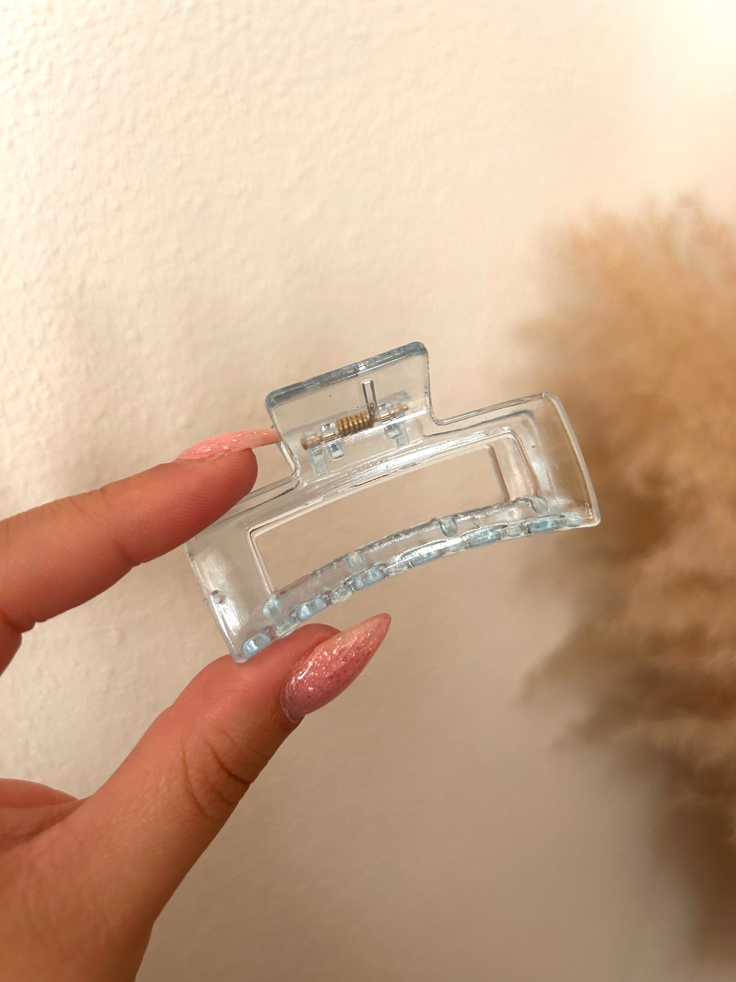 Haarklem Rechthoek Klein | DOORZICHTIG LICHTBLAUW