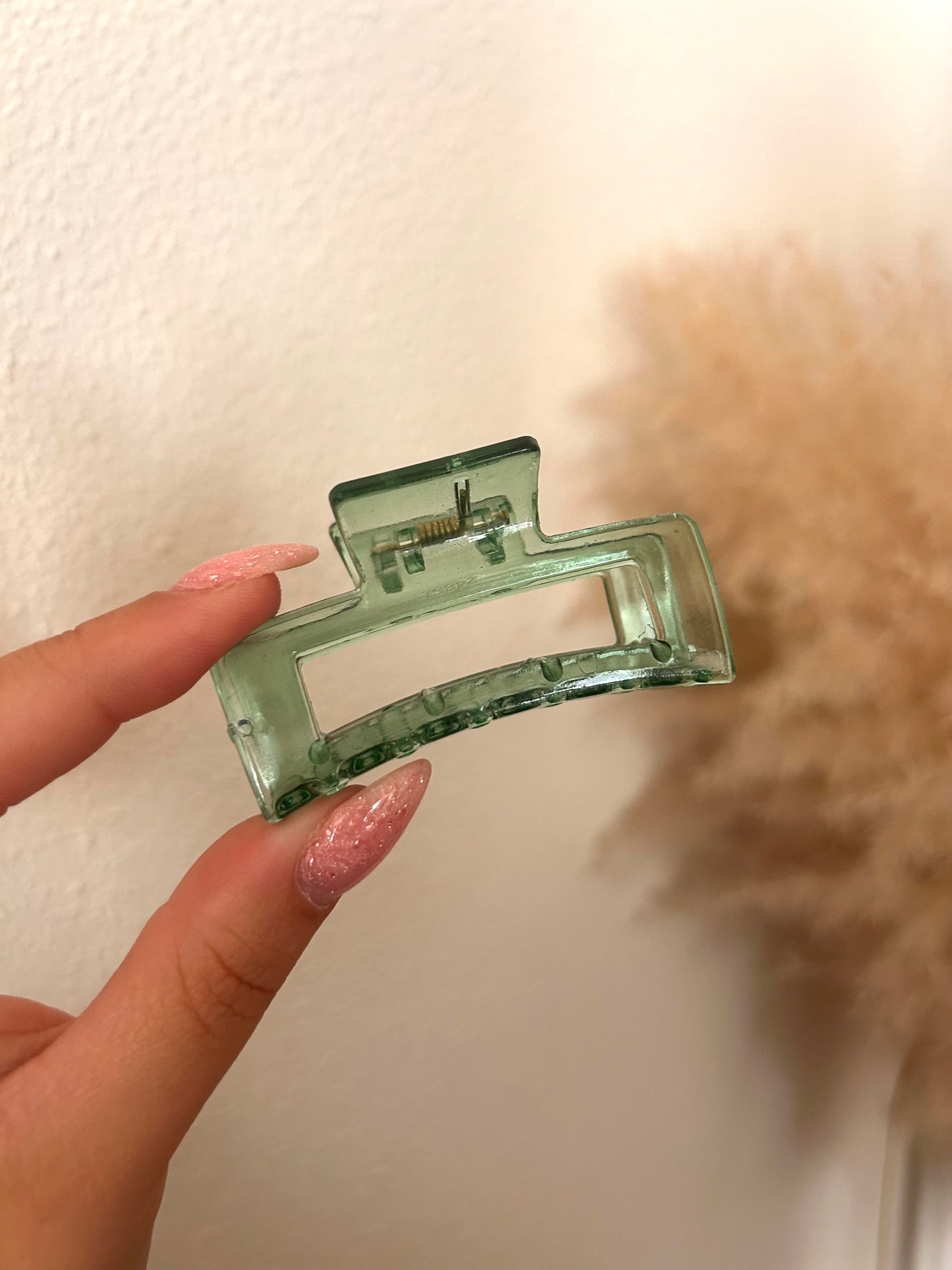 Haarklem Rechthoek Klein | DOORZICHTIG GROEN