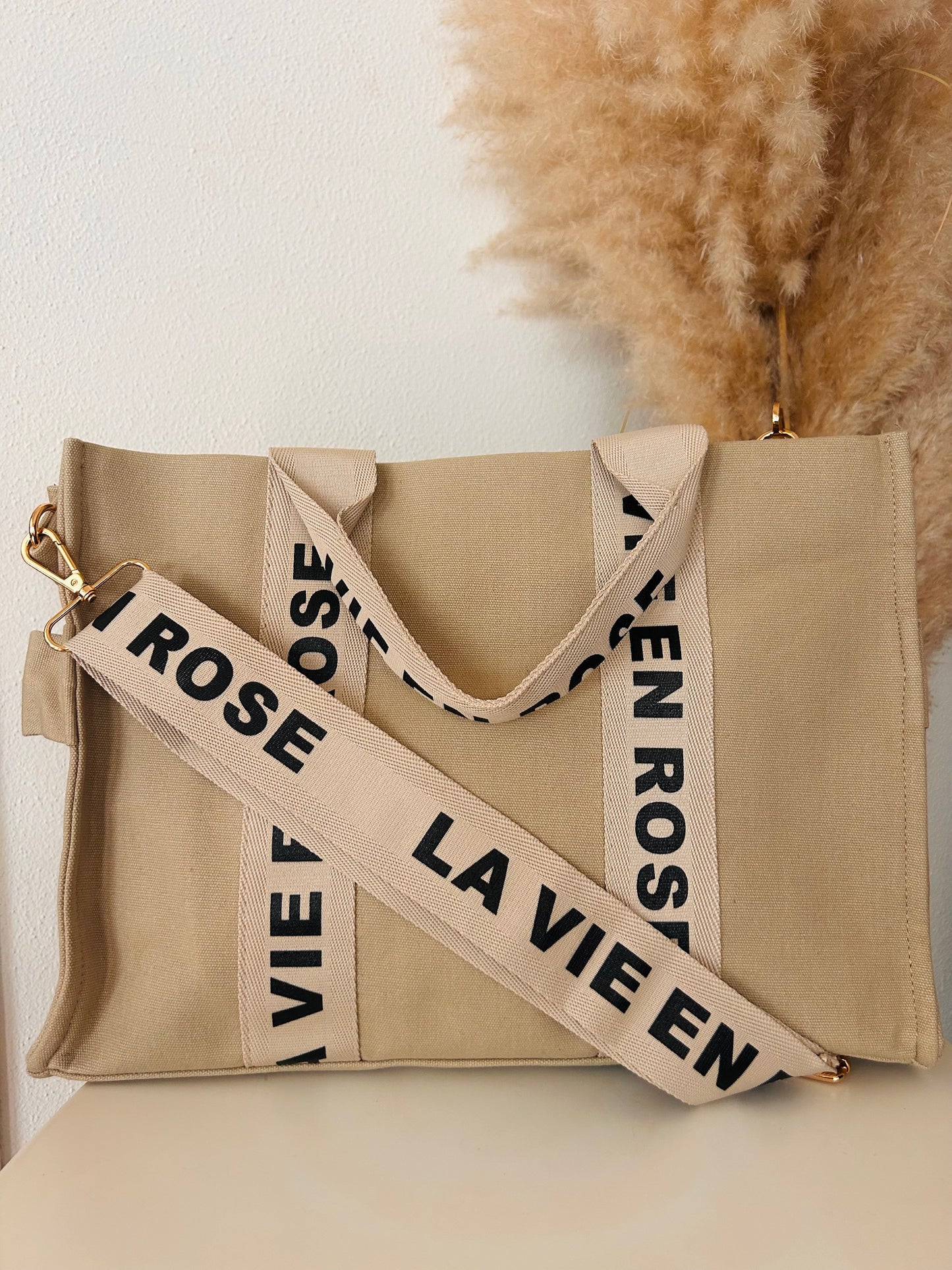 La vie en rose Shopper | BEIGE