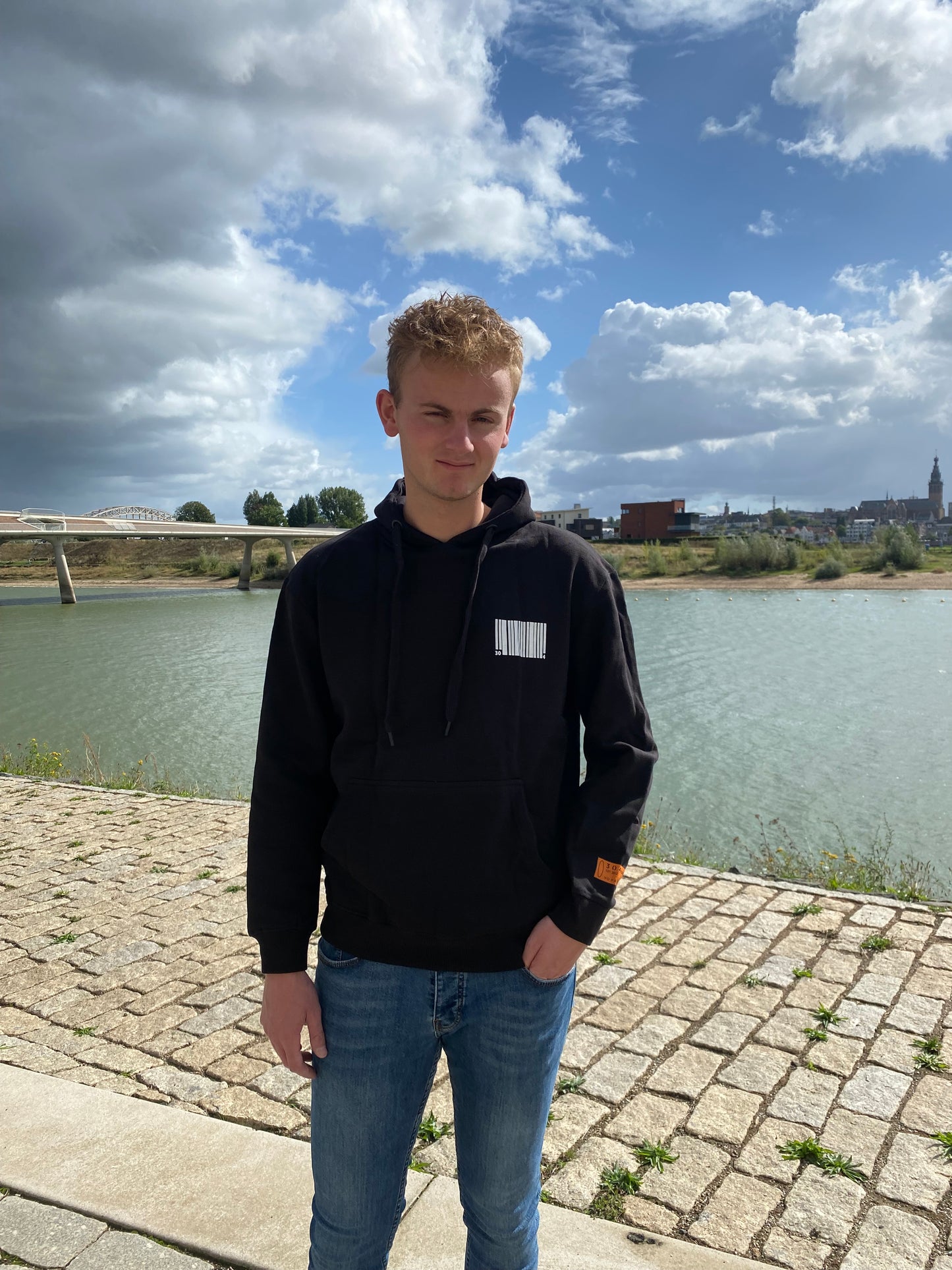 304 Hoodie Barcode | BLACK