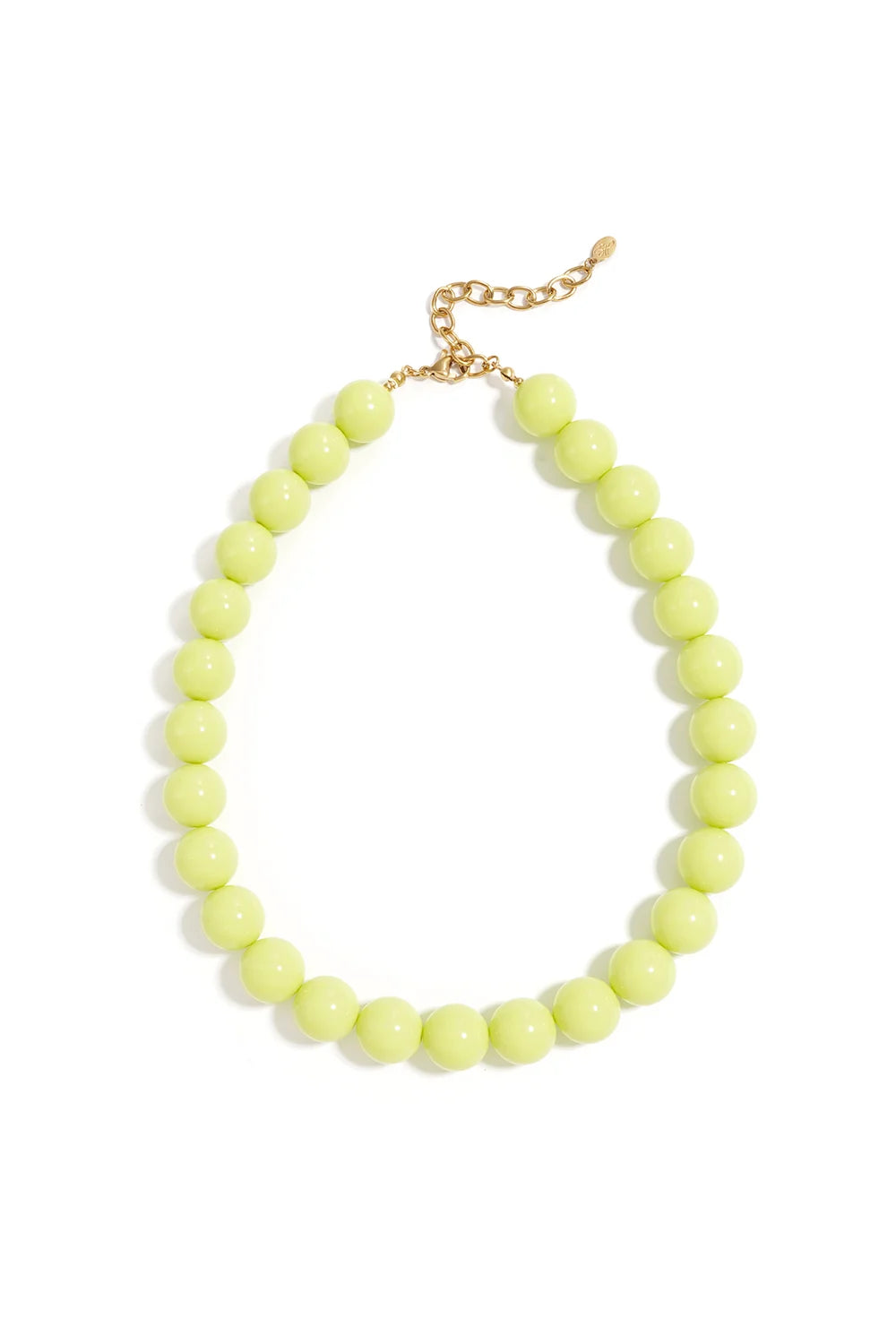 Ketting met grote kralen | LICHTGEEL