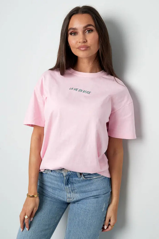T-shirt la vie en rose | ROZE
