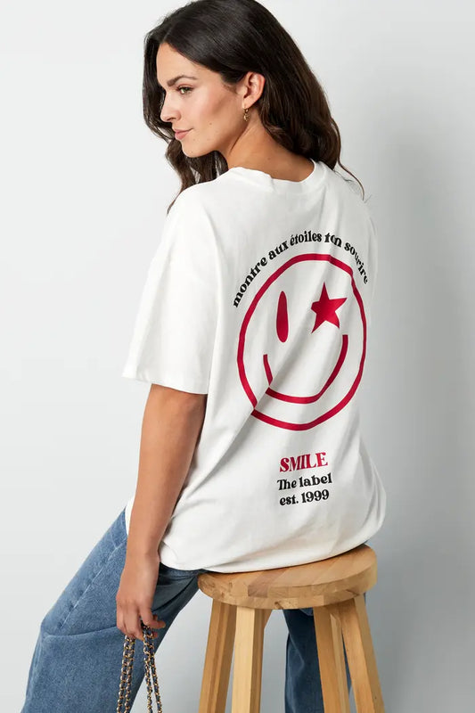 T-shirt Happy life smiley | WIT