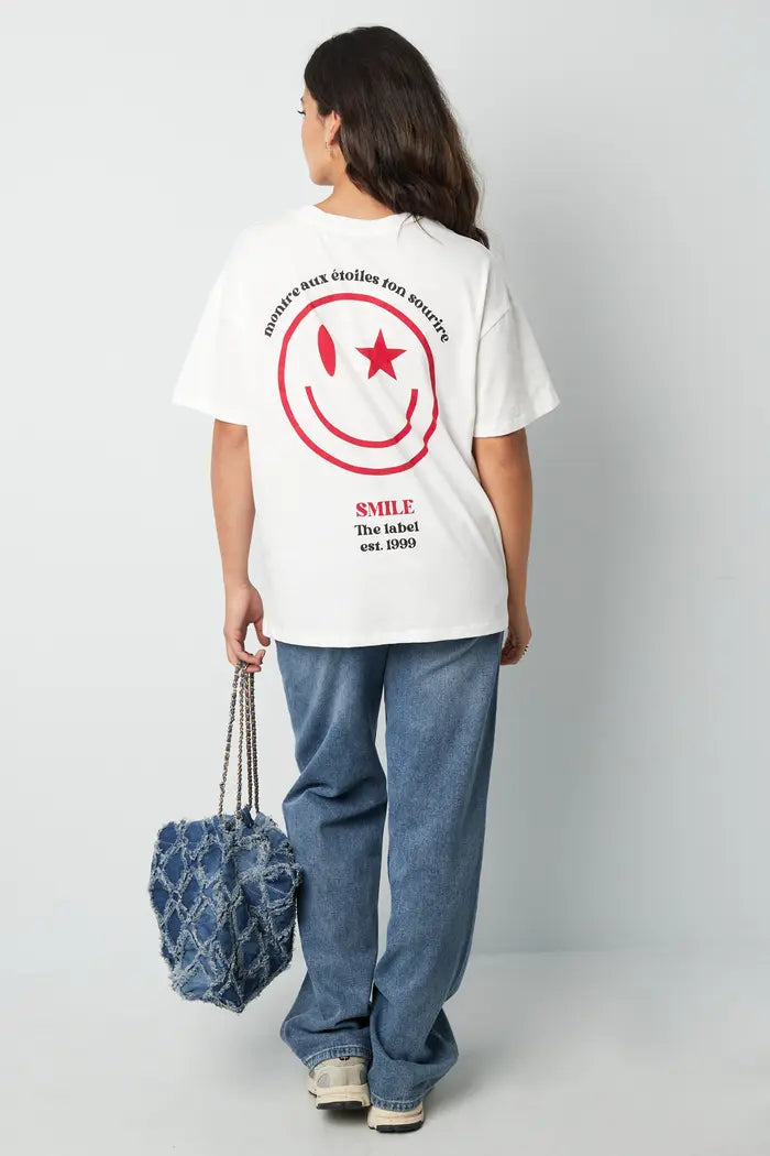 T-shirt Happy life smiley | WIT