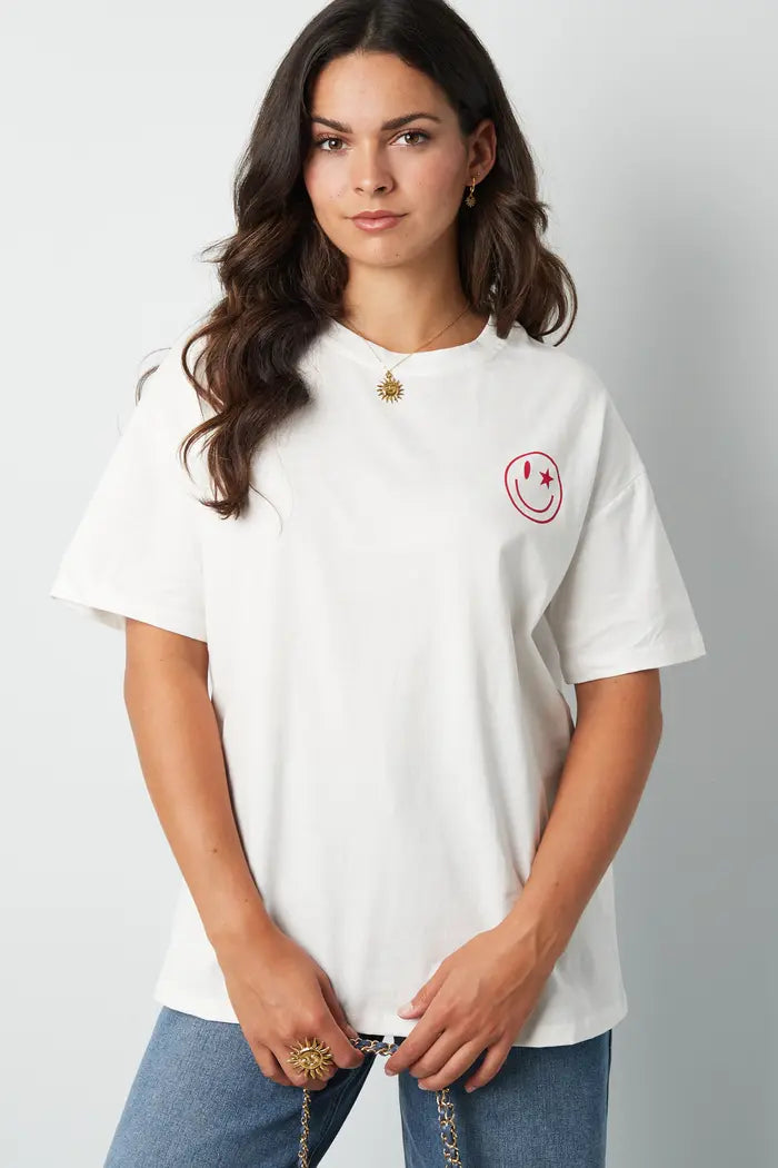 T-shirt Happy life smiley | WIT
