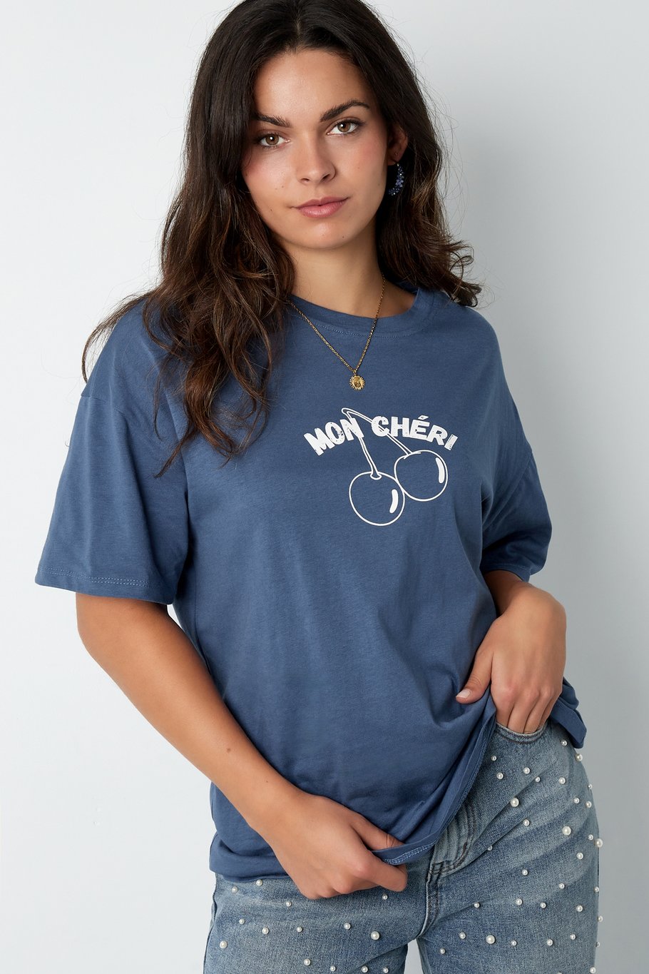 T-shirt Mon Chéri | BLAUW