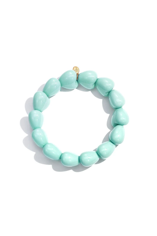 Armband hartjes | TURQUOISE
