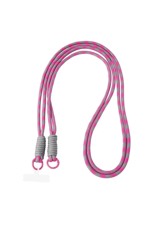 Telefoonkoord met print | ROZE GRIJS
