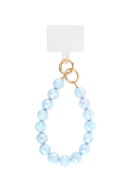Telefoonkoord disco | BLAUW