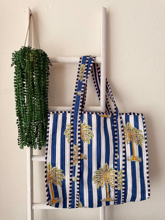 Shopper Palmboom | BLAUW