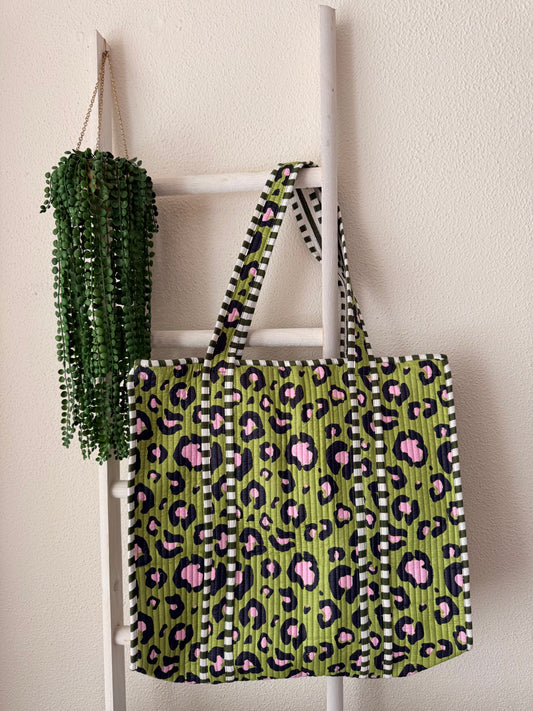 Shopper Leopard | GROEN