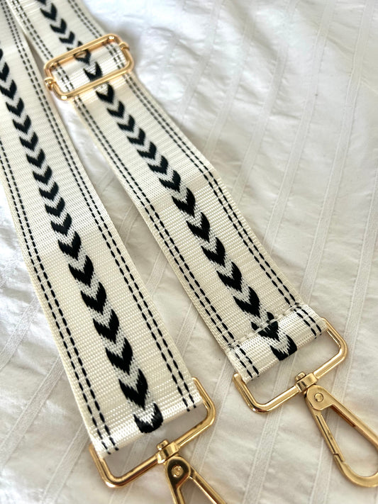 Tassenriem | HEART WHITE