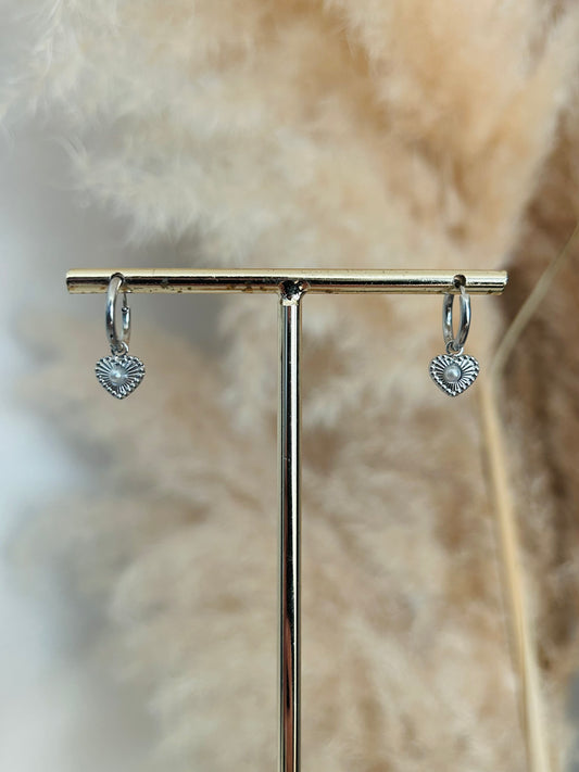 Oorbellen HARTJE PAREL | ZILVER