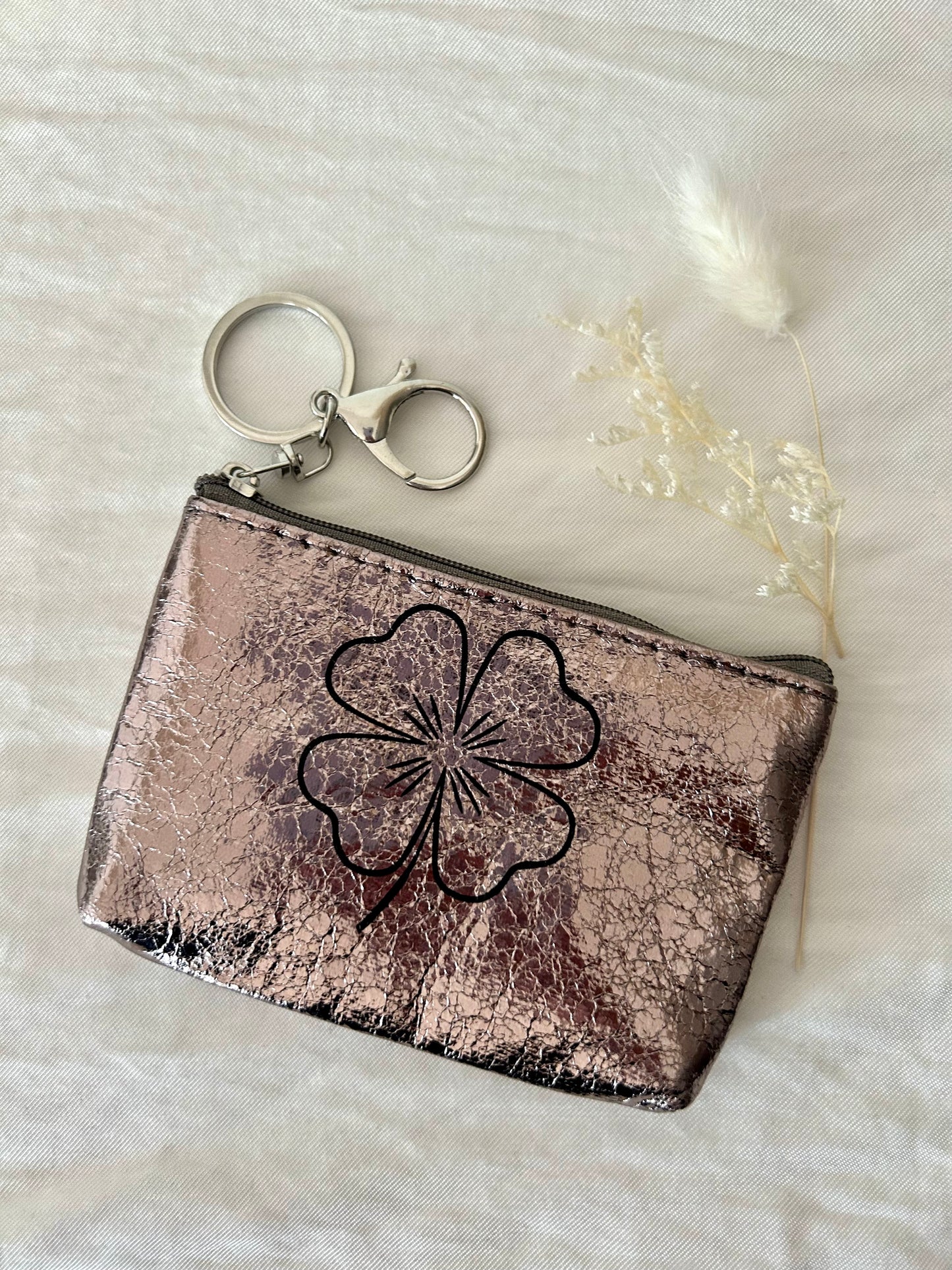 Sleutelhanger portemonnee Girl Power | METALLIC GOLD