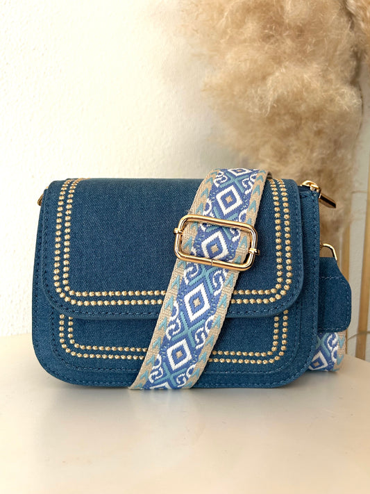 Schoudertas Luna | DENIM DARK BLUE