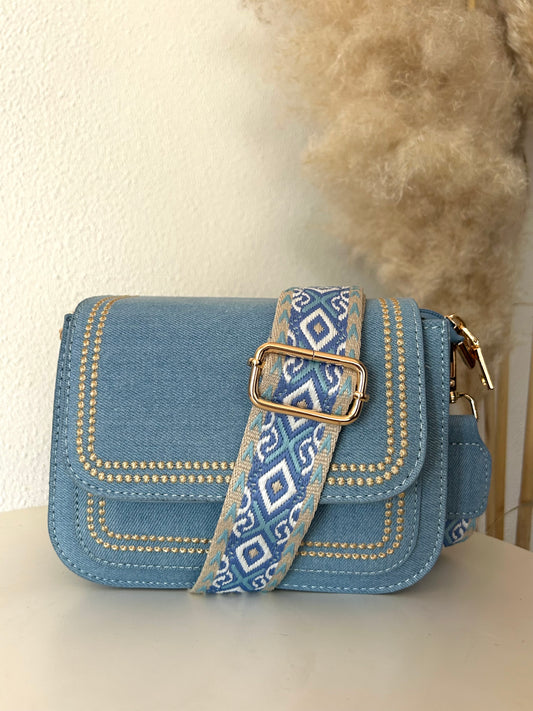 Schoudertas Luna | DENIM LIGHT BLUE