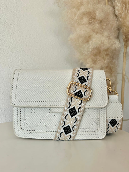 Schoudertas Sofia | DENIM OFF WHITE
