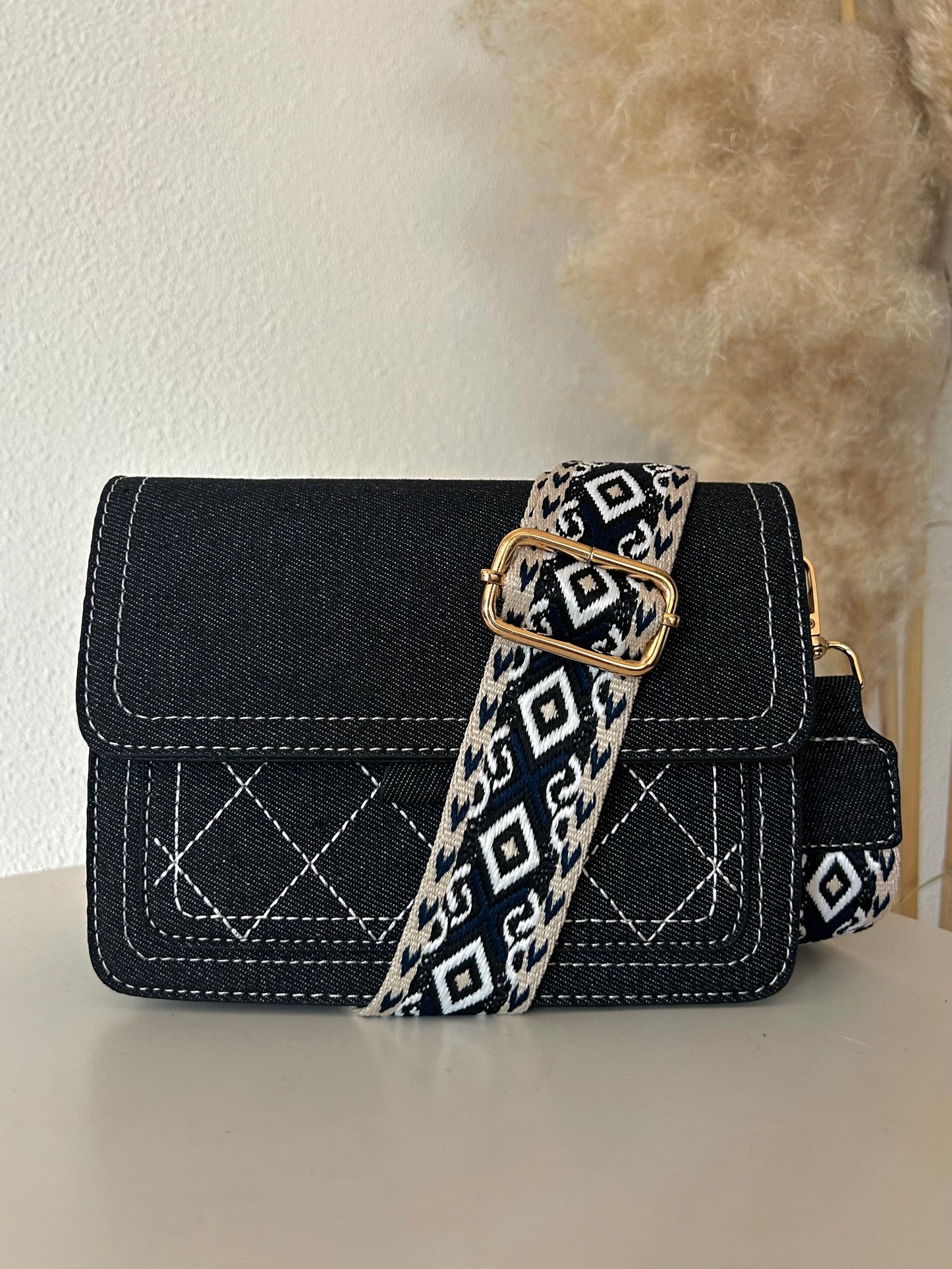 Schoudertas Sofia | DENIM BLACK