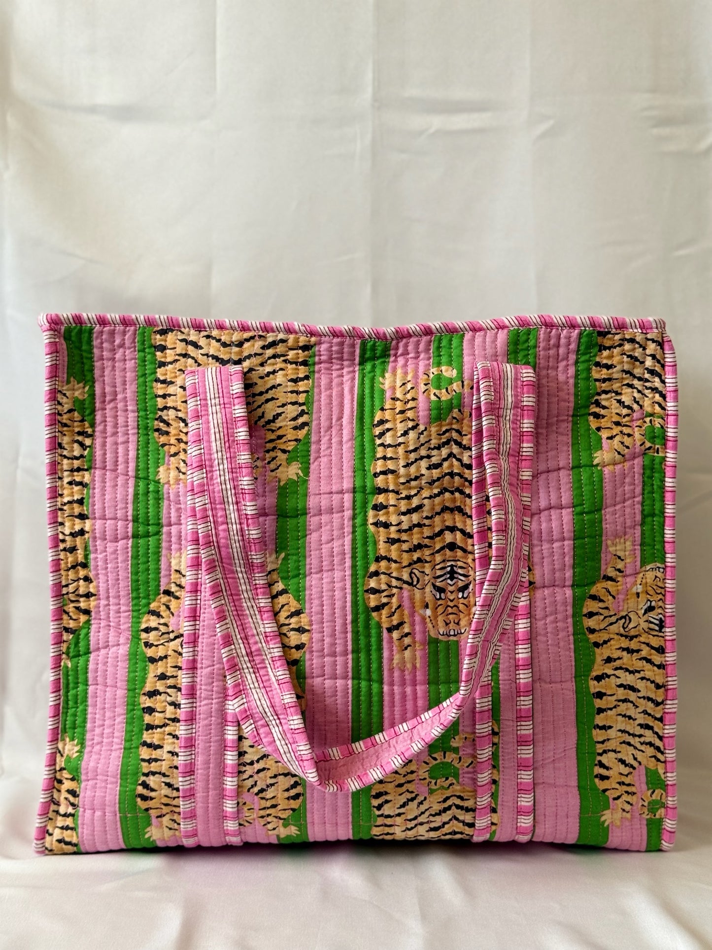Tijger Shopper | ROZE GROEN