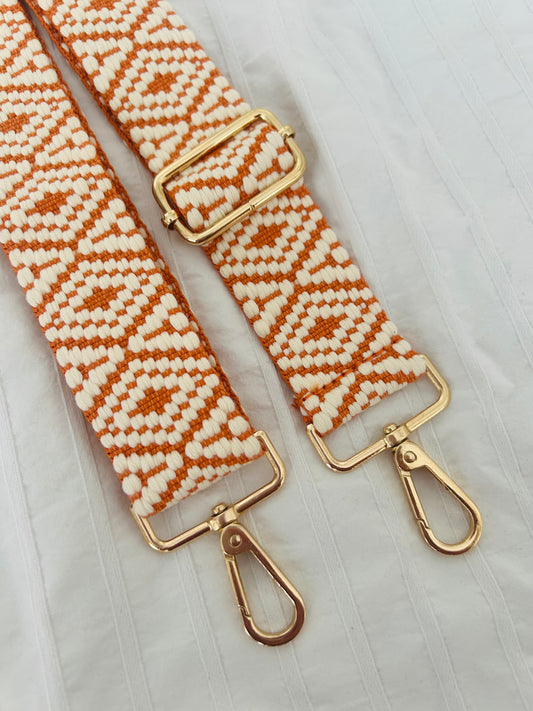 Tassenriem | GEOMATRIC ORANGE