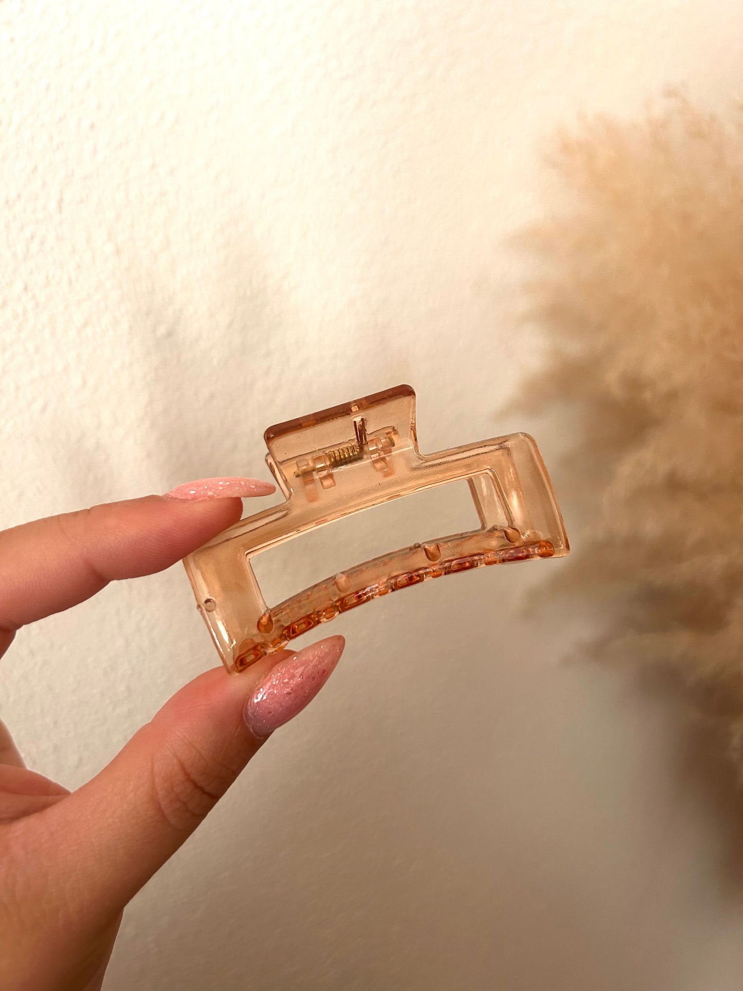 Haarklem Rechthoek Klein | DOORZICHTIG ORANJE