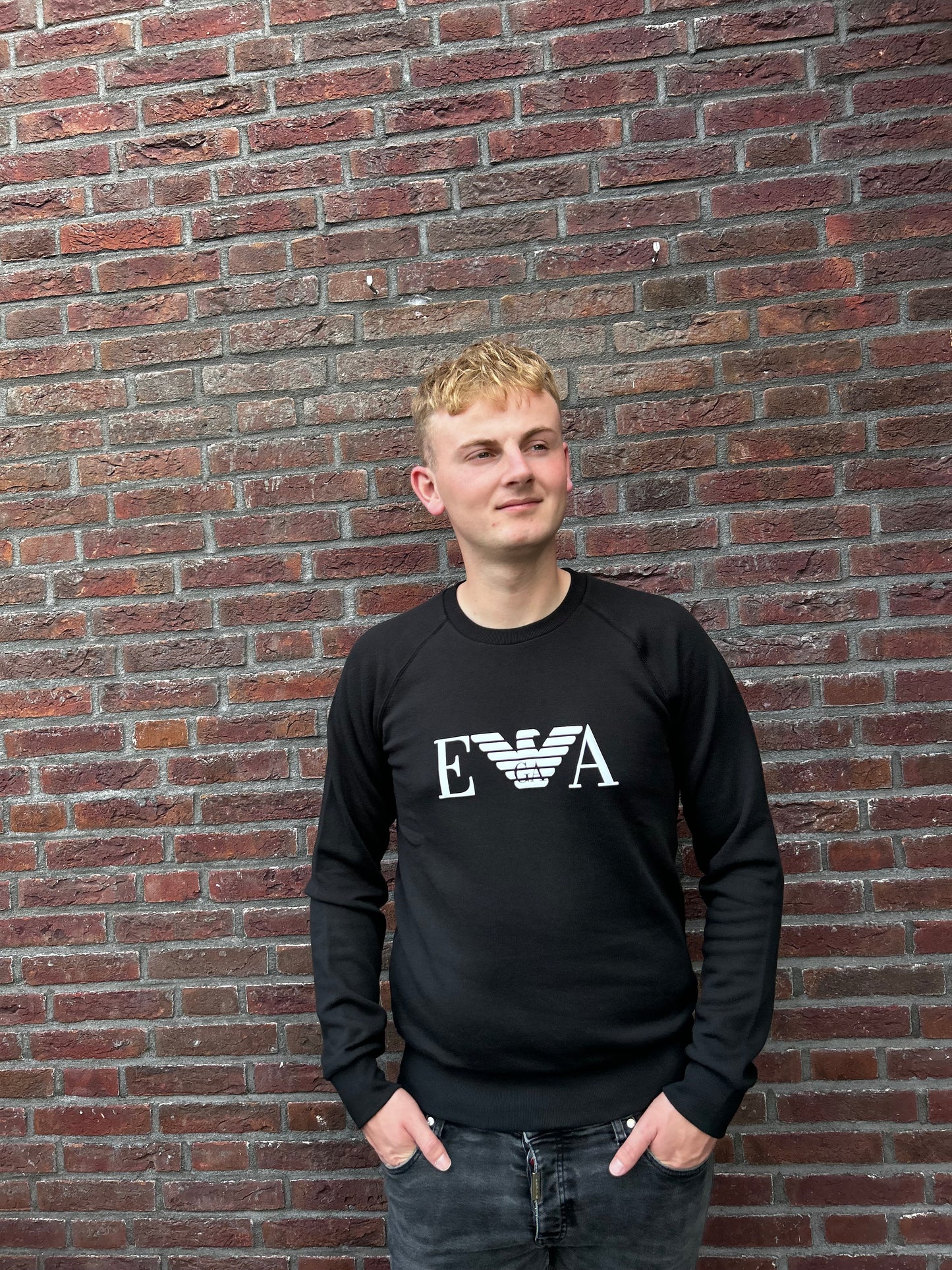 Emporio Armani Sweater Logo | Black