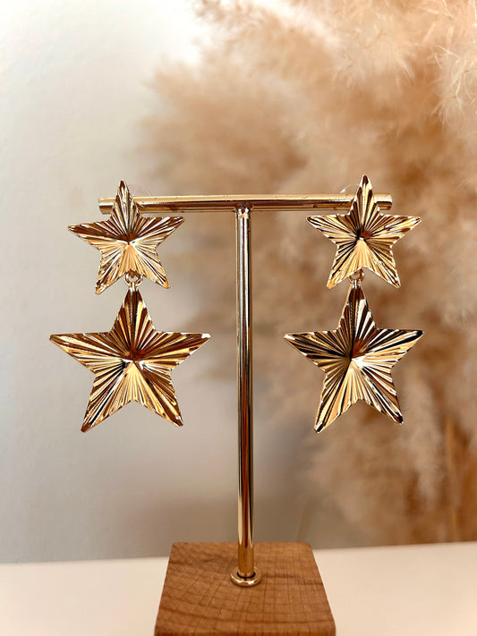 Oorbellen Sterren | Goud