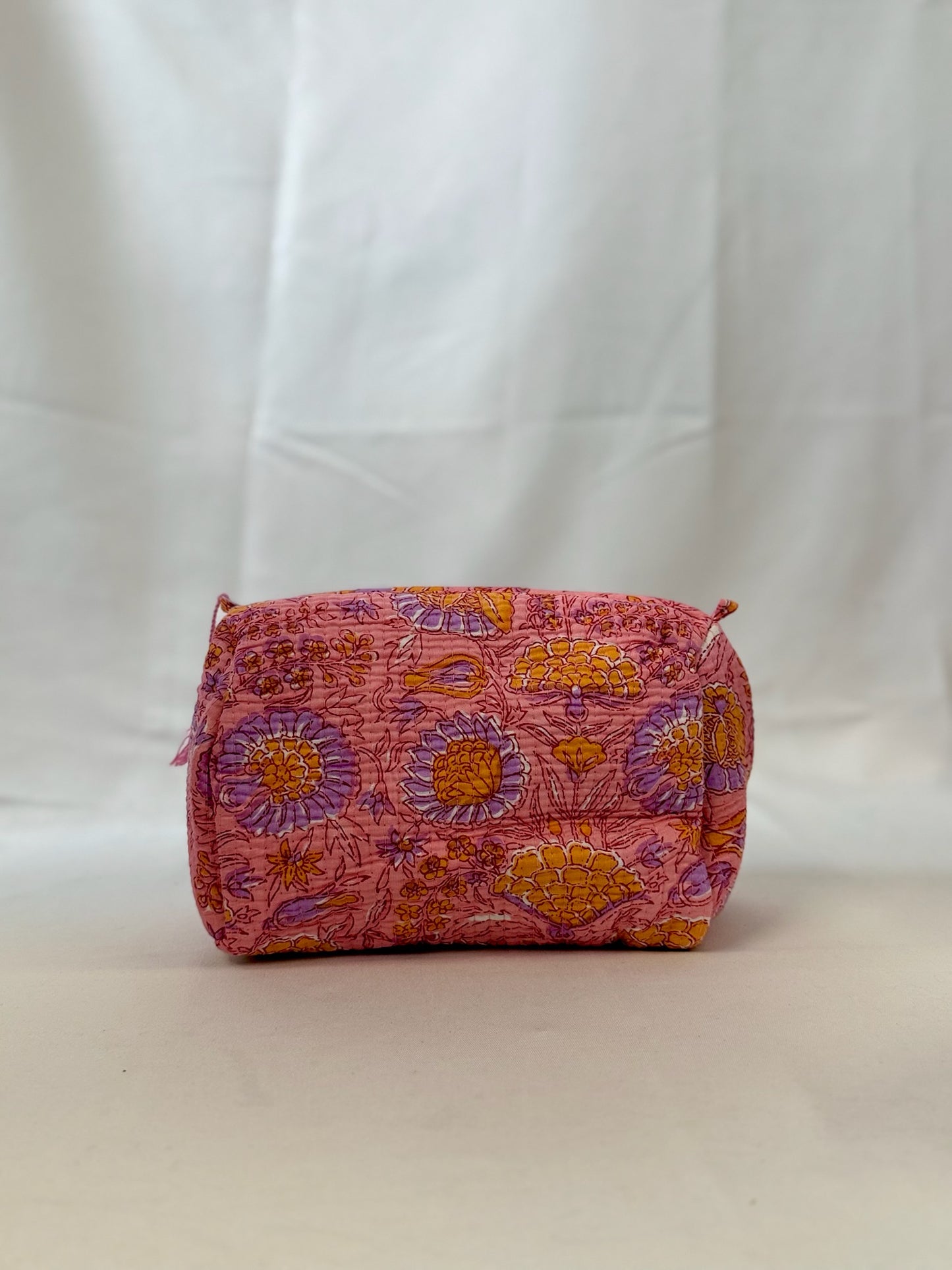 Toilettas Bloem | ROZE / ORANJE
